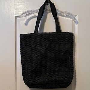 H&M Elegant Black Tote Bag NWOT!